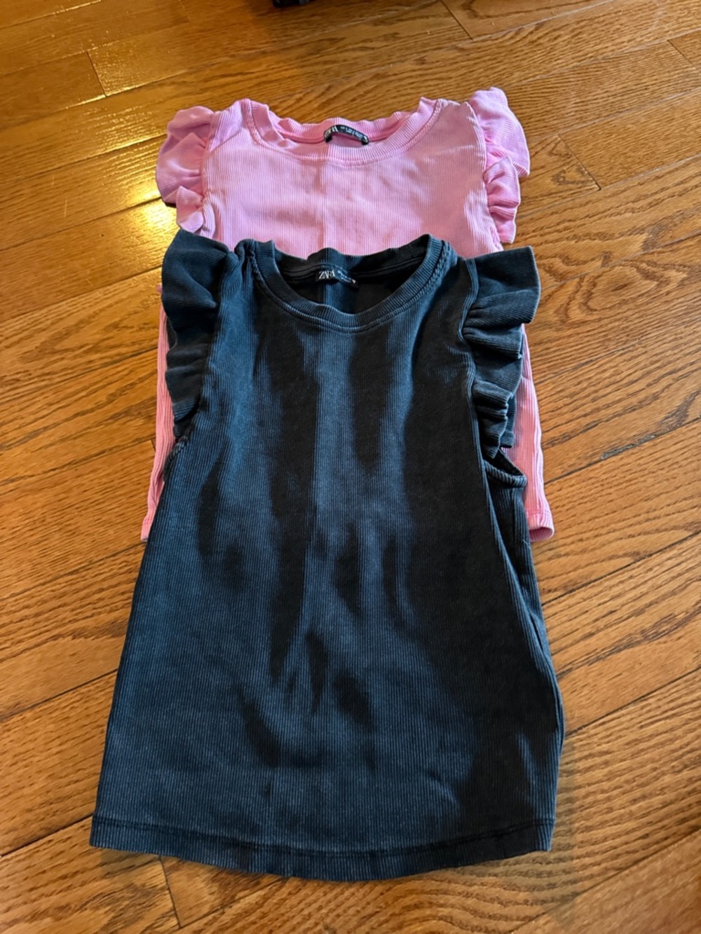 Zara ruffle tees